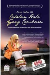 Image of Catatan Hati Yang Cemburu : Belajar Bijak Menata Hati dan Emosi Agar Sakinah Bersamanya