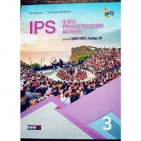 Image of IPS UNUTK SMP/MTs KELAS IX KURIKULUM 2013 REVISI