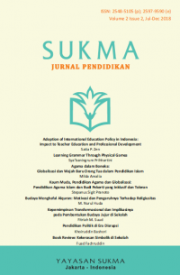 Image of SUKMA JURNAL PENDIDIKAN : Volume 2 Issue 2, Jul - Des 2018